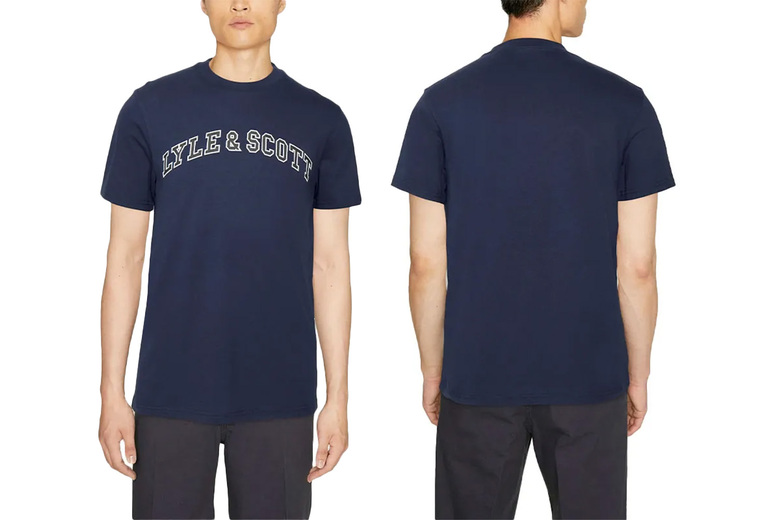 Lyle & Scott Men’s 100% Cotton Crew Neck T-Shirt – Classic Fit, Breathable, Everyday Essential | Wowcher