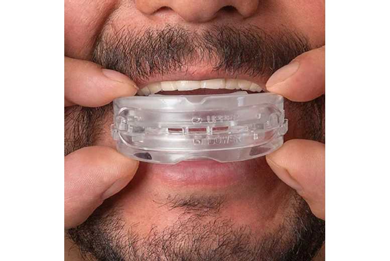 Adjustable Anti-Snore Mouth Guard for Teeth Grinding & Nighttime Relief – Adult Sleep Aid, Custom Fit, Travel Case | Wowcher