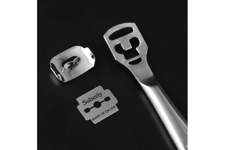 Stainless Steel Foot Scraper & Callus Remover – Exfoliating Pedicure Tool for Smooth Feet, All Skin Types | Wowcher
