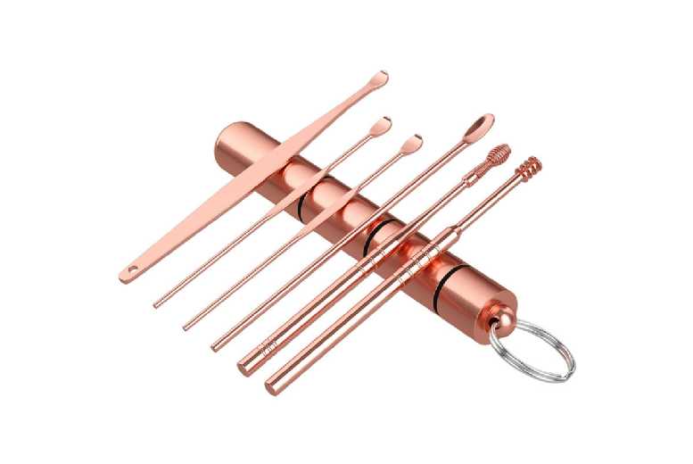 Stainless Steel Ear Care Tool Set – 6-Piece Hygiene Kit for Sensitive Skin, Rust-Proof Picks | Wowcher