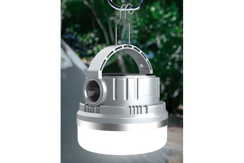 Solar LED Camping Light – Portable, Dual Colour, Power Bank | Wowcher