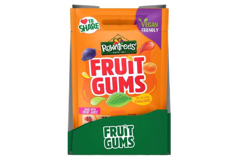 Vegan Fruit Gums Mega Pack – Rowntree’s Mixed Flavours Sweets 10x150g | Wowcher