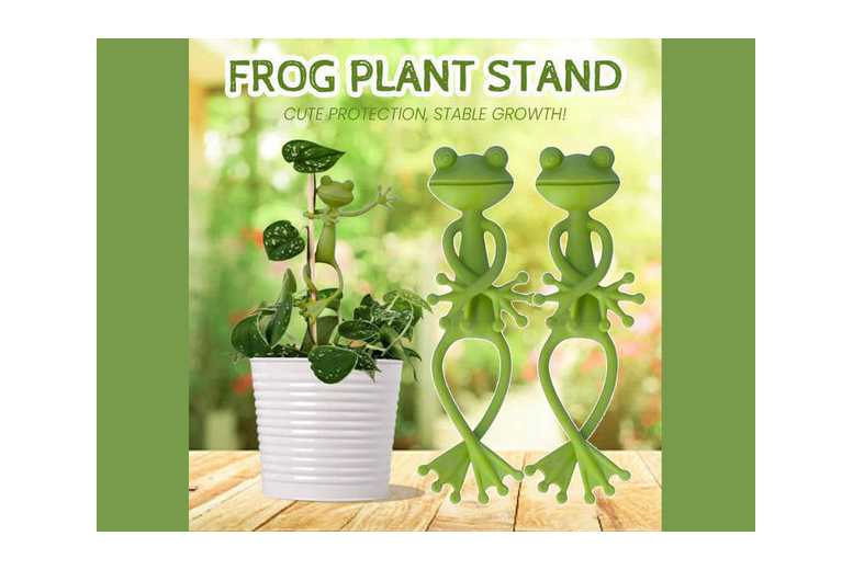 5Pcs Frog Garden Ornament Plant Support Stands – Decorative Outdoor Patio Accessory | Wowcher