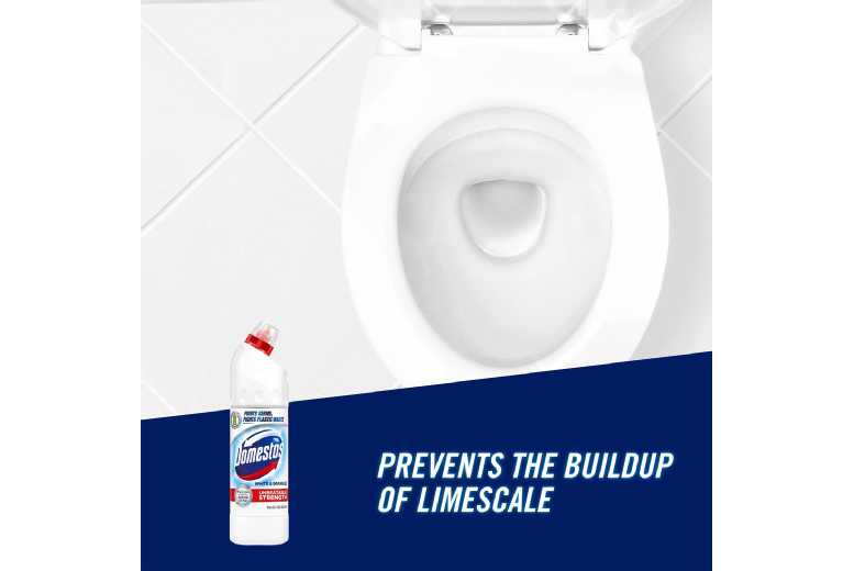 Domestos Thick Bleach Antibacterial Multi-Surface Cleaner – Stain & Limescale Remover, 3 x 750ml, Fresh Scent | Wowcher