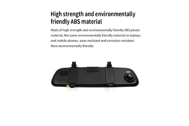 HD Mirror Dash Cam Recorder Kit – Dual 1080P Front & Rear, 140° Wide Angle, In-Car DVR | Wowcher