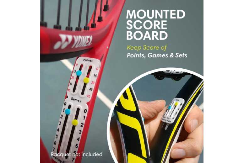 Lightweight Tennis Scorekeeper Clip – Digital Racket Accessory | Wowcher