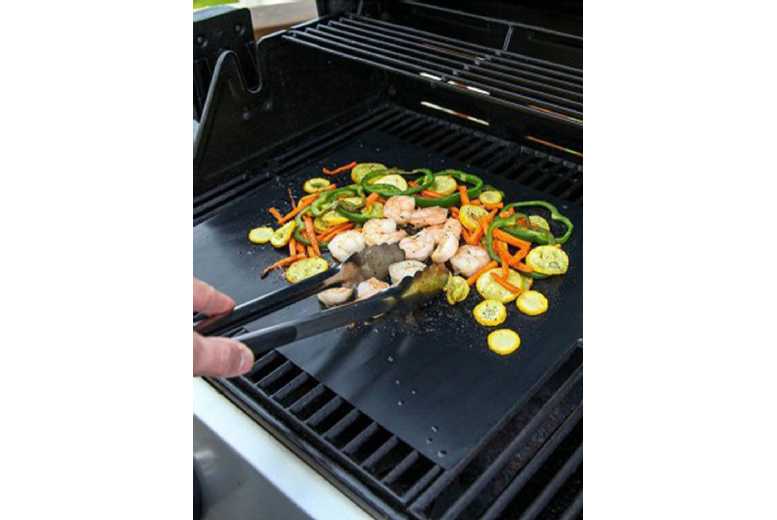 High Temperature Resistant Teflon BBQ Grill Mat – Non-Stick, Reusable, Easy Clean, 5-Pack | Wowcher