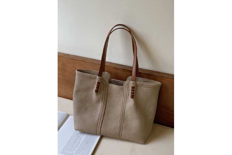 Unisex Grey Fashionable retro large-capacity tote bag | Wowcher Unisex Grey Fashionable retro large-capacity tote bag | Wowcher