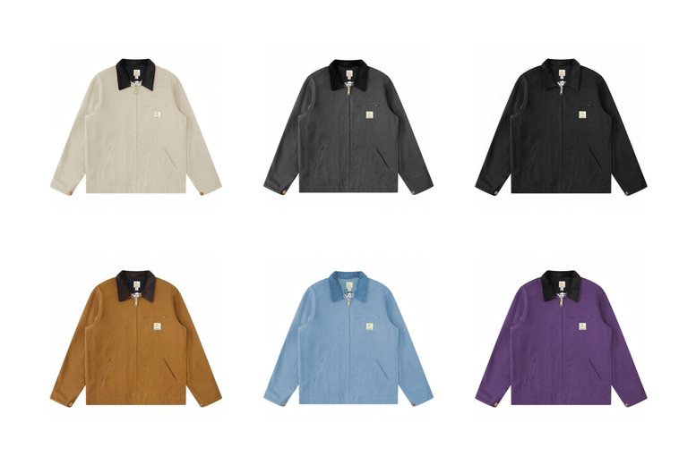 Black 1940s- Canvas Workwear Jacket for Men with Adjustable Fit | Wowcher