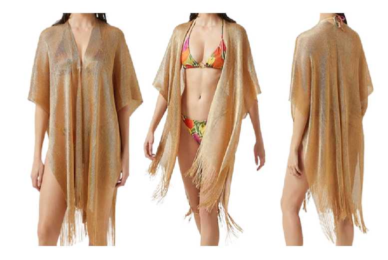 Unisex Black Kimono Open Front Beach Cover Up | Wowcher Unisex Black Kimono Open Front Beach Cover Up | Wowcher