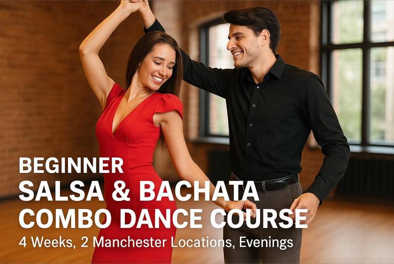 4-Week Beginner Salsa & Bachata Combo Dance Class, Up to 2 – Manchester | Wowcher