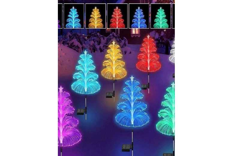 Solar five-layer jellyfish lamp [seven-color slow flash gradient] | Wowcher