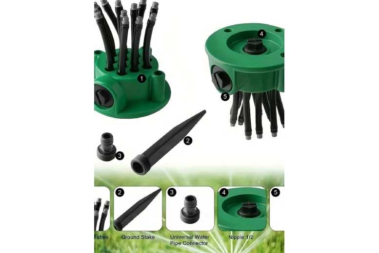360° Auto Rotating Garden Sprinkler – Durable ABS Outdoor Patio Accessory | Wowcher 360° Auto Rotating Garden Sprinkler – Durable ABS Outdoor Patio Accessory | Wowcher