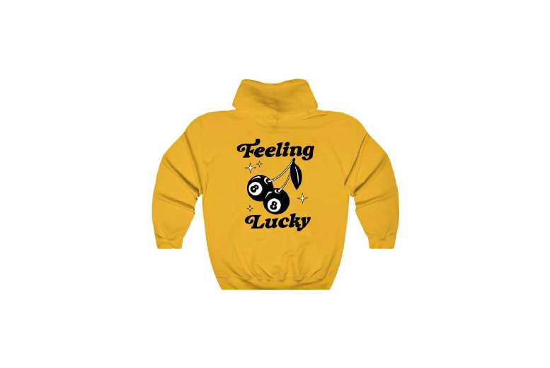 Unisex Yellow 8 Ball Cherries Hoodie – Trendy Retro Sweatshirt – 6 Colors | Wowcher