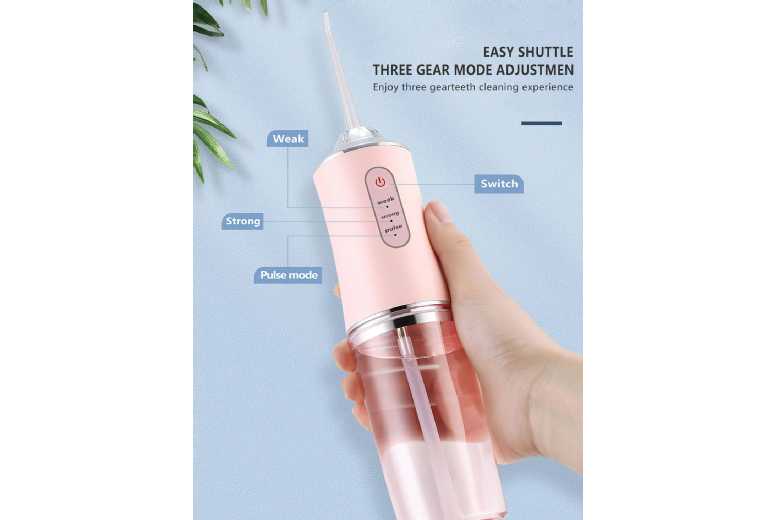 Dental Water Flosser – Electric Tartar Remover, 3 Pressure Modes, Portable Oral Irrigator for Braces & Travel | Wowcher