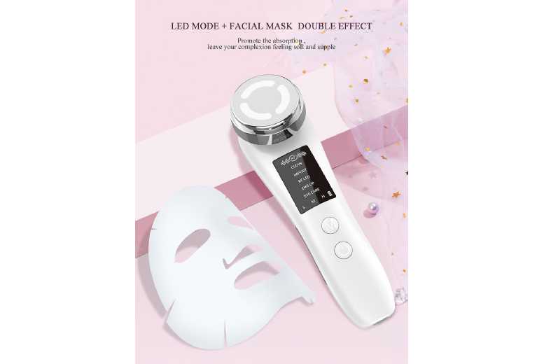 EMS Ion Skin Rejuvenation Device – Anti-Ageing, Firming & Acne Repair Facial Tool (For All Skin Types) | Wowcher
