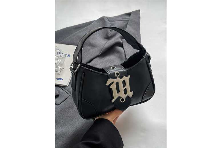 Unisex Black Korean- Vegan Leather Square Crossbody Purse – Adjustable Strap, Medium Size, 5 Colours | Wowcher