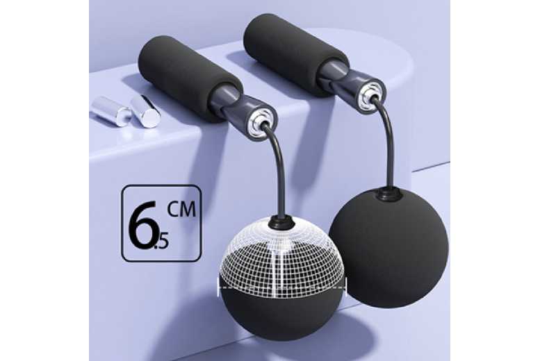 Fat Loss Skipping Rope Trainer – Ergonomic Adjustable Cordless Fitness Tool, PP+NBR, Multi-Style, Unisex | Wowcher