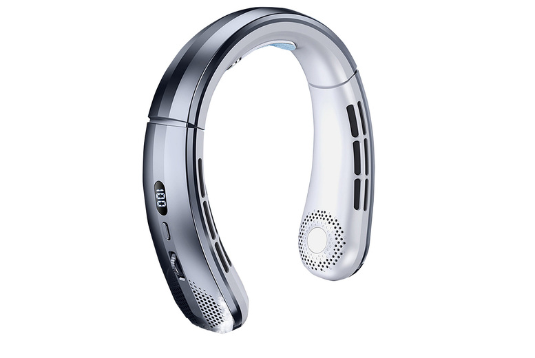 100-Level Portable Turbo Bladeless Neck Fan With LED Display & Safety | Wowcher 100-Level Portable Turbo Bladeless Neck Fan With LED Display & Safety | Wowcher