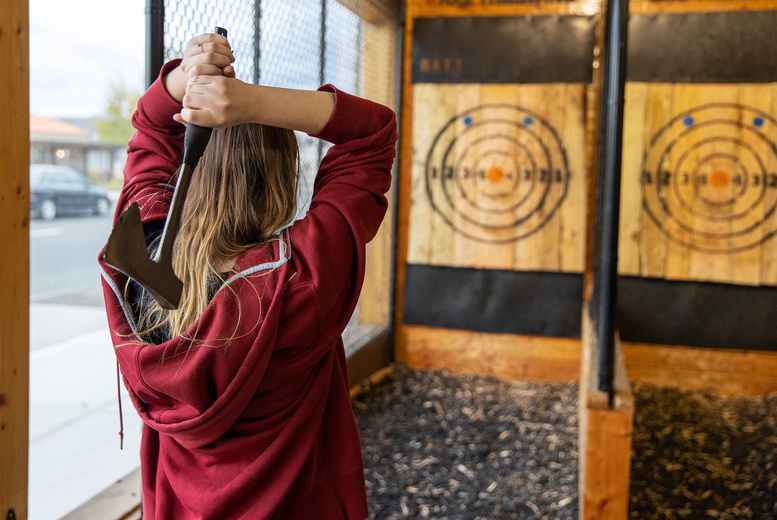 1 Hour Axe Throwing Experience for 1-6 at the Walled Garden, Stockeld Park Estate | Wowcher