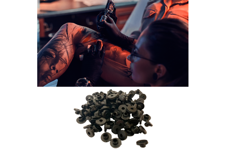 100 Nitrile Gloves & Tattoo Needle Grommets – Multi-Purpose Cleaning & Maintenance Kit, Durable Rubber, Black Finish | Wowcher