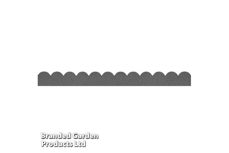 Flexi Curve Scallop Garden Border – Recycled Rubber, Flexible Edging | Wowcher