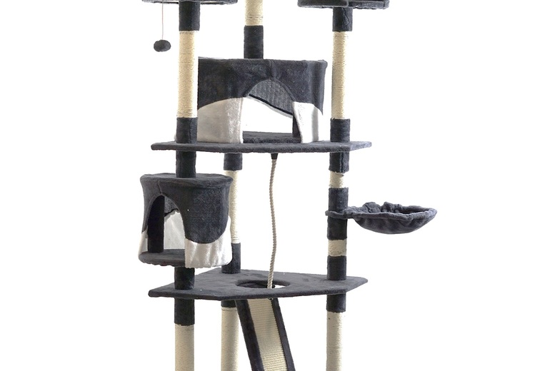 Tall Multi-Level Cat Tree Tower – Sisal Scratching, Plush Perches & Activity Centre | Wowcher
