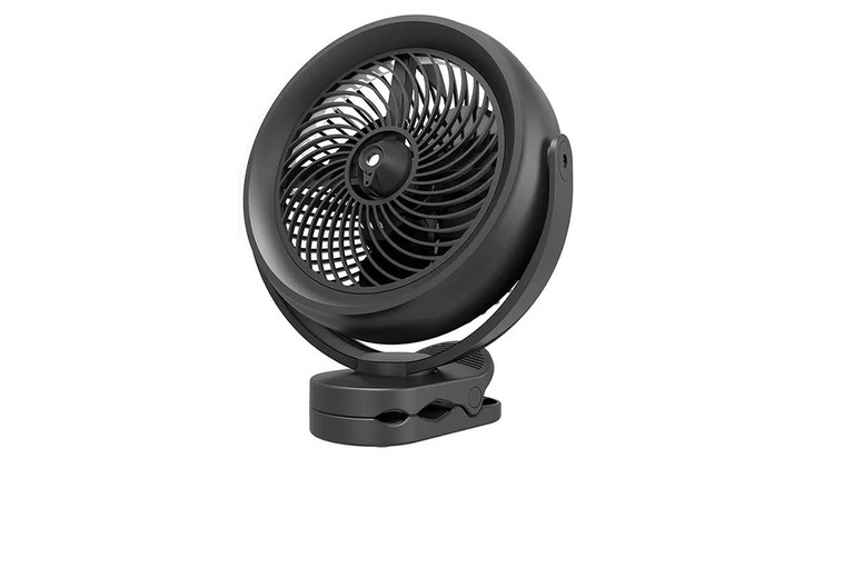 9-Inch Rechargeable Clip-On Fan with 3-Speed Settings, Spray Cooling & Power Bank – 360° Adjustable, Ultra-Quiet, USB Powered | Wowcher 9-Inch Rechargeable Clip-On Fan with 3-Speed Settings, Spray Cooling & Power Bank – 360° Adjustable, Ultra-Quiet, USB Powered | Wowcher