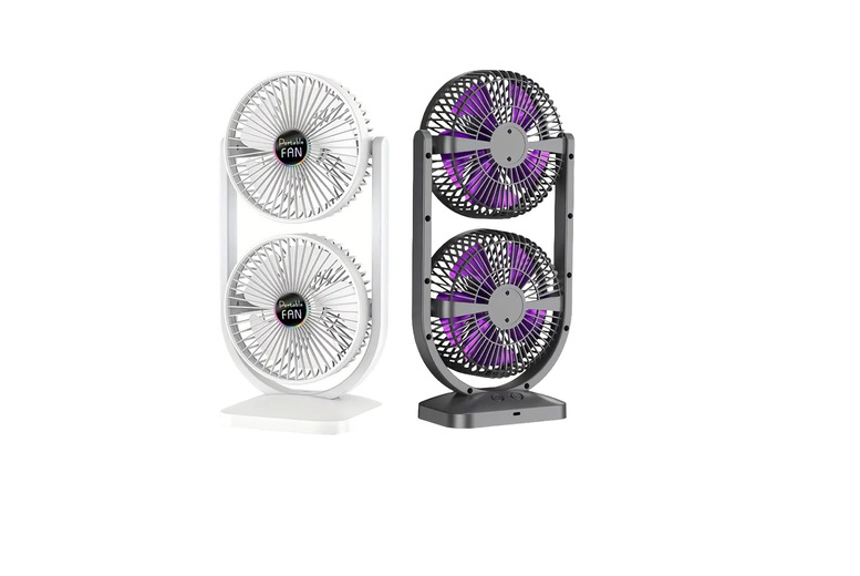 3-Speed USB Camping Fan, 180° Range, Portable & Rechargeable | Wowcher