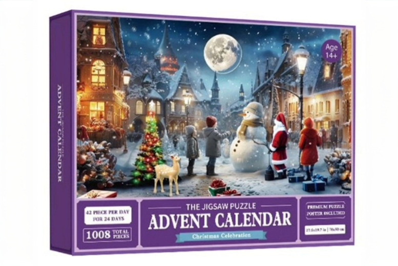 Festive Christmas Jigsaw Advent Calendar – 24 Days, 1008 Pieces of Joy | Wowcher