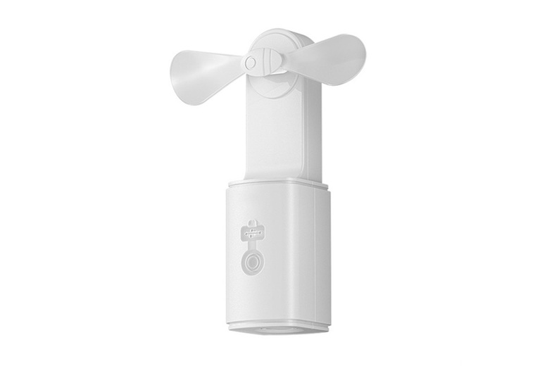 Rechargeable 3-in-1 Outdoor Fan with LED Flashlight & Power Bank | Wowcher