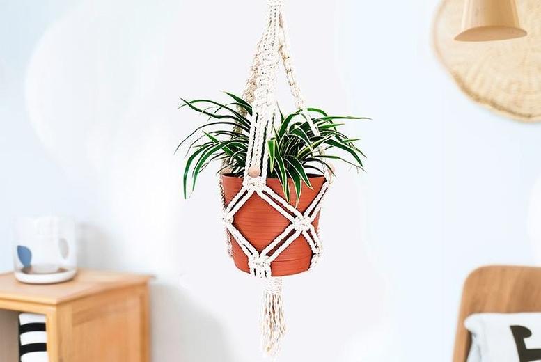 Complete DIY Macramé Kit for Crafting a Handmade Boho Wall Hanging | Wowcher