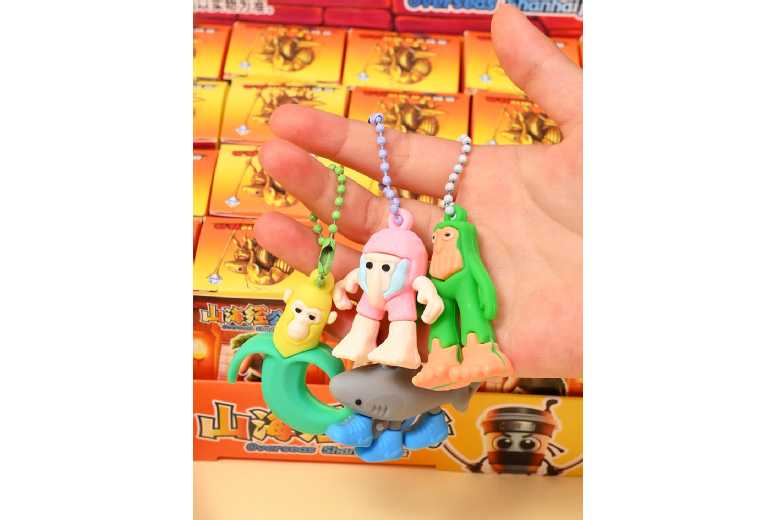 TungTungTungSahur Wooden Stick Man Key Chain Toy – Eco-Friendly, Trendy Collectible (Ages 6+, Imaginative Play) | Wowcher