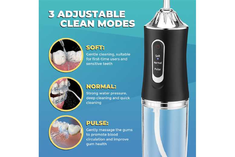 Cordless Water Dental Flosser Oral Irrigator Set – Portable Oral Care for Deep Cleaning & Gum Health | Wowcher