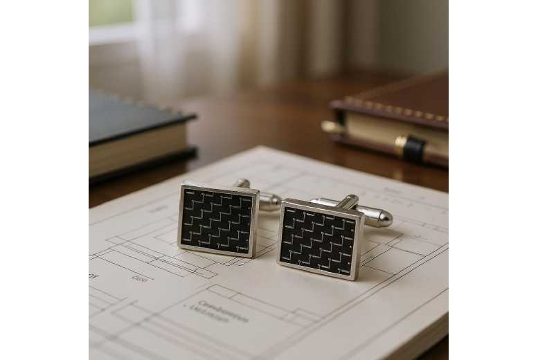 Men’s Carbon Weave Square Cufflinks – Rhodium Plated, Classic Business & Wedding Accessory | Wowcher Men’s Carbon Weave Square Cufflinks – Rhodium Plated, Classic Business & Wedding Accessory | Wowcher