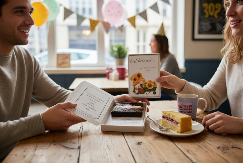 Personalised Cake Card – Two Slices in a Letterbox-Friendly Gift | Wowcher