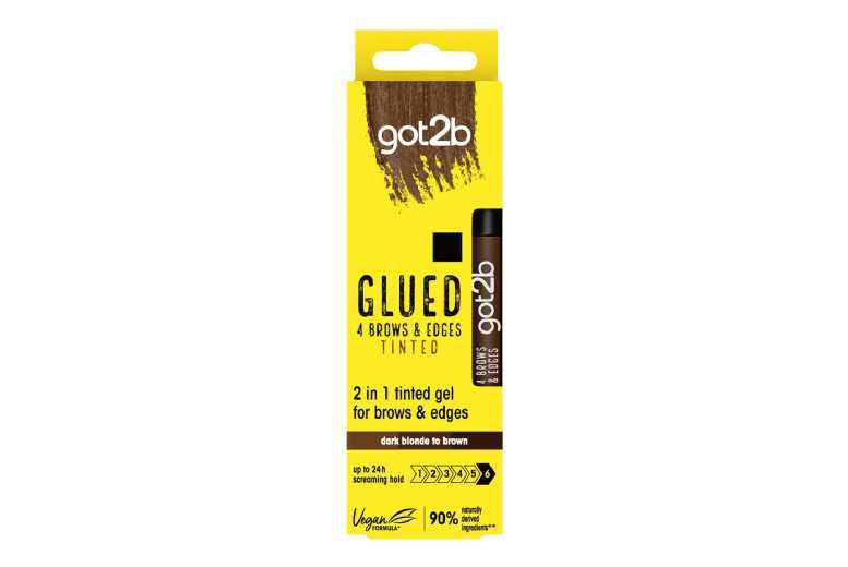 Got2b Glued B&E Strong Hold Tinted Styling Gel, Dark Brown, 16ml x3 – For All Hair Types, Flake-Free, Colour Enhancing | Wowcher