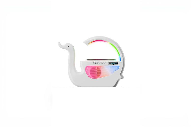 Swan Bluetooth Speaker Clock, Humidifier & Qi Wireless Charging Pad | Wowcher