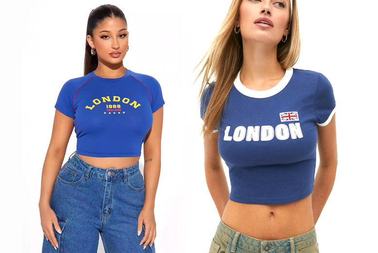 Unisex Black Trendy American Style Spicy Girl Summer Crop Top – 3 Sizes, 9 Designs! | Wowcher