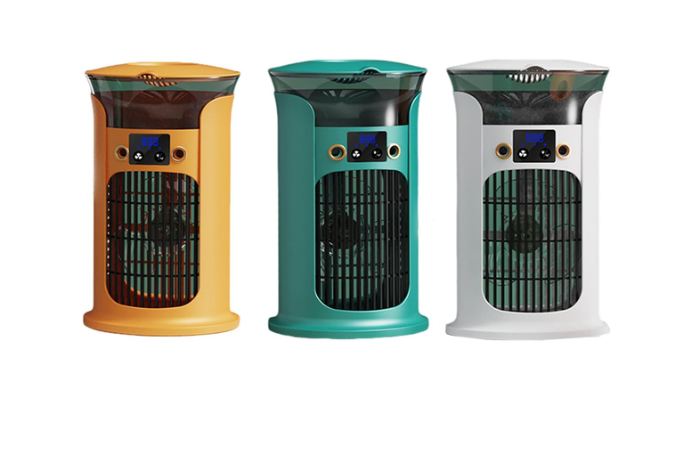 880ml Portable USB Air Cooler, Humidifier, & Fan with 7-Colour Night Lamp – 3 Colours | Wowcher