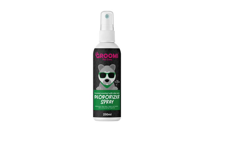 Groomi Doggy Deodorizer 250ml: Fresh Coconut & Aloe for Pets | Wowcher