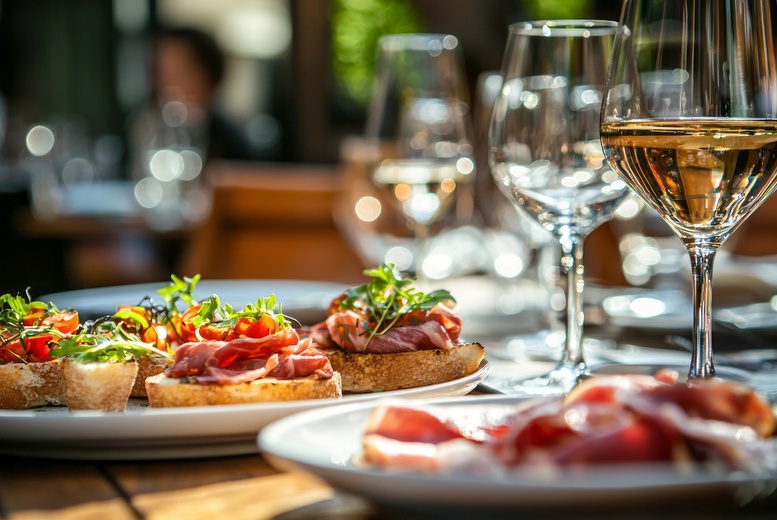 Four Italian Tapas and Wine for Two at Award-Winning Cafe Piano | Wowcher