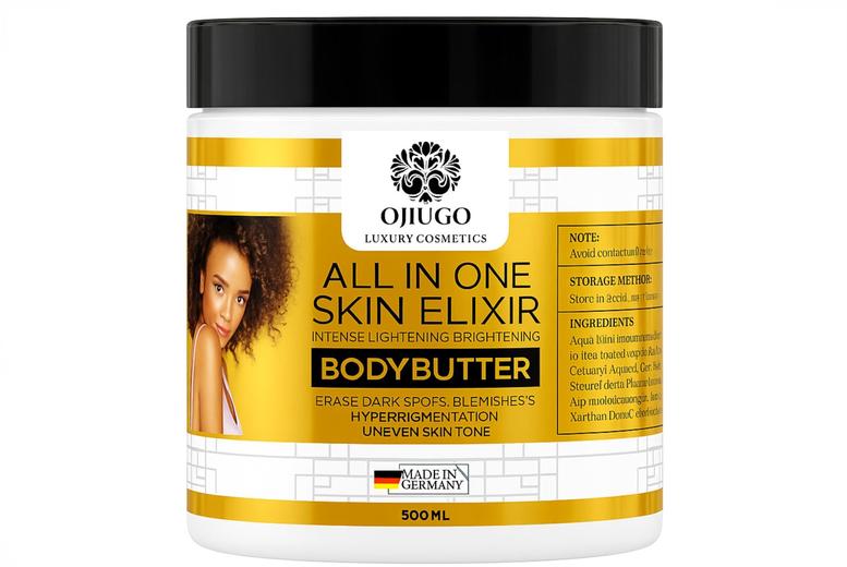 500ml All-In-One Intense Lightening & Brightening Body Butter Elixir | Wowcher