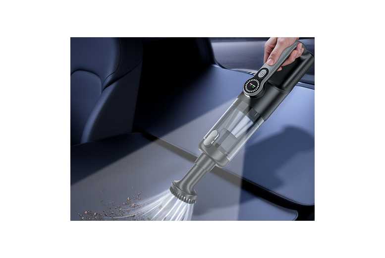 Cordless Car Vacuum Cleaner & Air Duster – 17000Pa Suction, LED Light, 2-in-1, Portable, Pet-Friendly | Wowcher