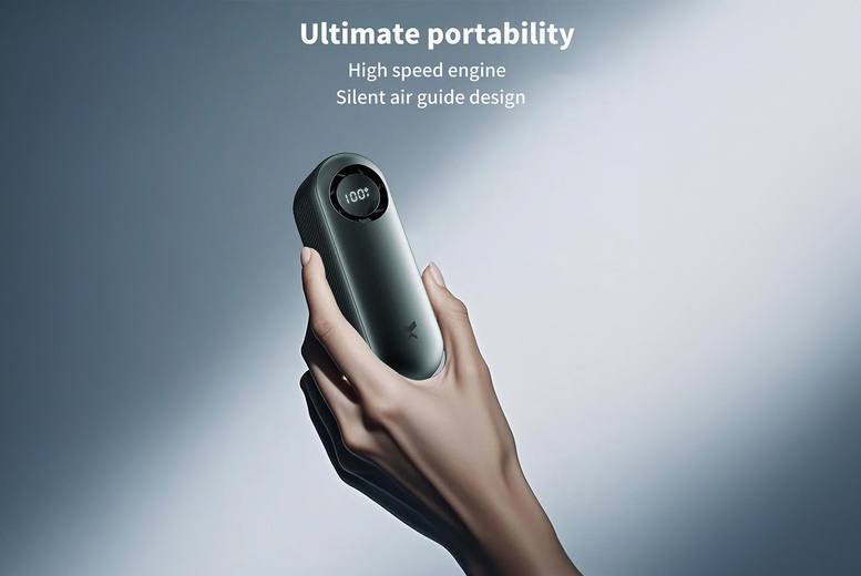 High-Speed Mini Handheld Cooling Fan – Ultra-Quiet, Adjustable Speeds & Long Battery Life (3 Styles) | Wowcher