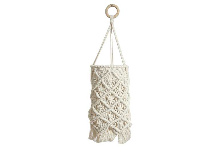 Hand-Woven Rattan Pendant Lampshade – Bohemian Ceiling Light for Home Decor | Wowcher