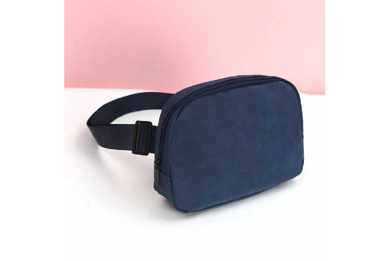 Suede Waterproof Chest Bag – Lightweight Travel Sling, Splash-Proof, 21x16cm | Wowcher