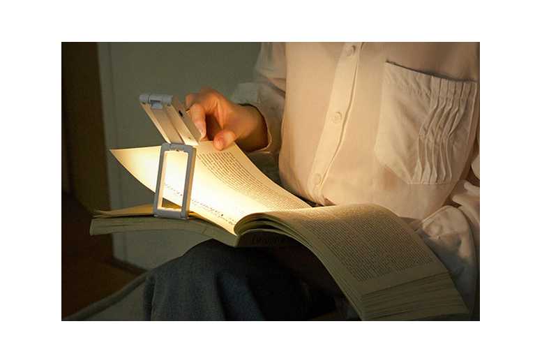 Mini Foldable LED Desk Lamp Clip - Rechargeable, Dimmable, Portable Table Light | Wowcher