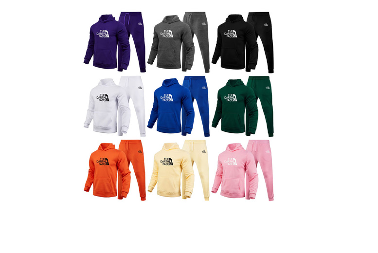 Men’s North Face  Tracksuit Set with Hoodie & Pants – 6 Sizes & 9 Colours | Wowcher