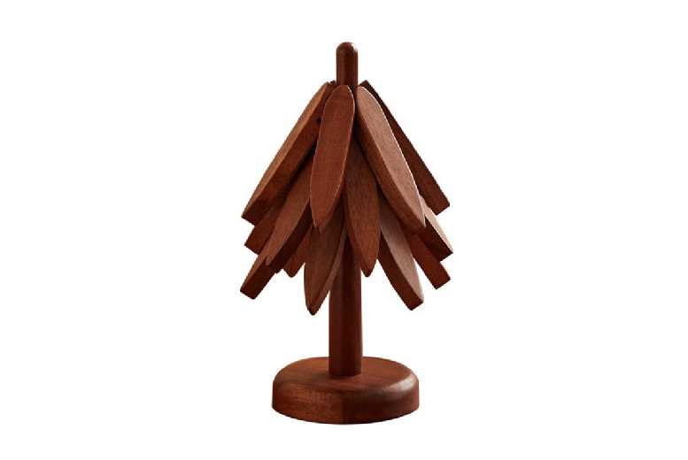 Acacia Wood Insulation Pad Set – Natural Heat-Resistant Table Protectors | Wowcher